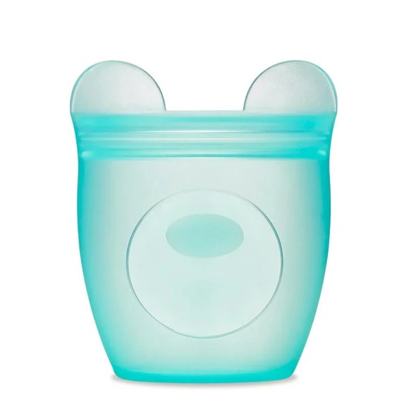 3 Zip Top Baby Snack Containers 100% Platinum Silicone Dishwasher Safe - Picture 10 of 11